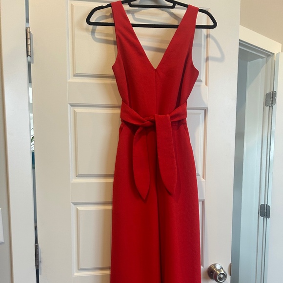 Elegant Red Jumpsuit - Picture 1 of 10